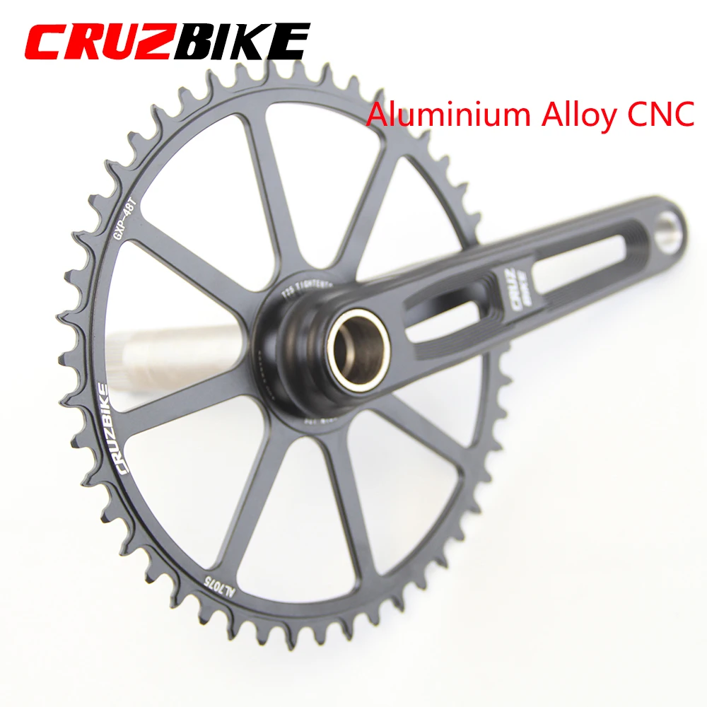 CRUZbike Folding Bike Crankset Ultralight 155/160/165/170/175mm Hollow Tech Crank Aluminum Alloy Bicycle Parts Accessories