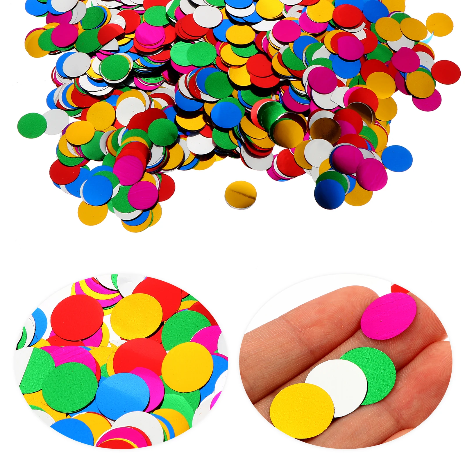 

5000 Pcs Confetti Sequins Party Decorations Colorful Appealing Iridescent Balloons Plastic