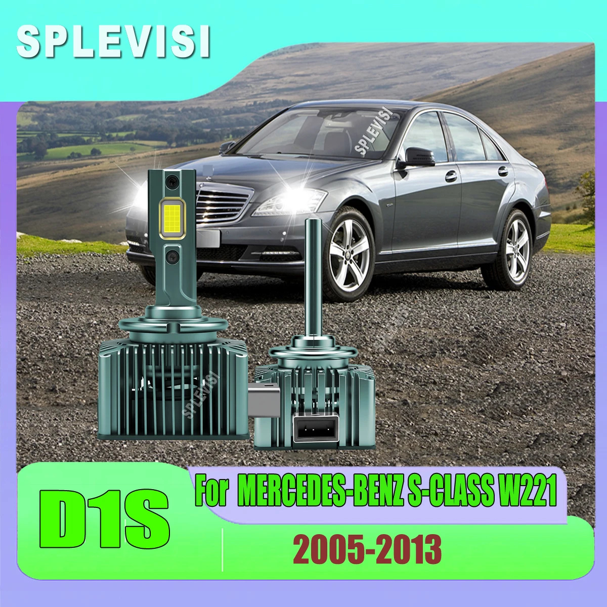 

D1S LED Headlights clearly see anticipate potential hazards on the road For S-CLASS W221 2005 2006 2007 2008 2009 2010 2011-2013