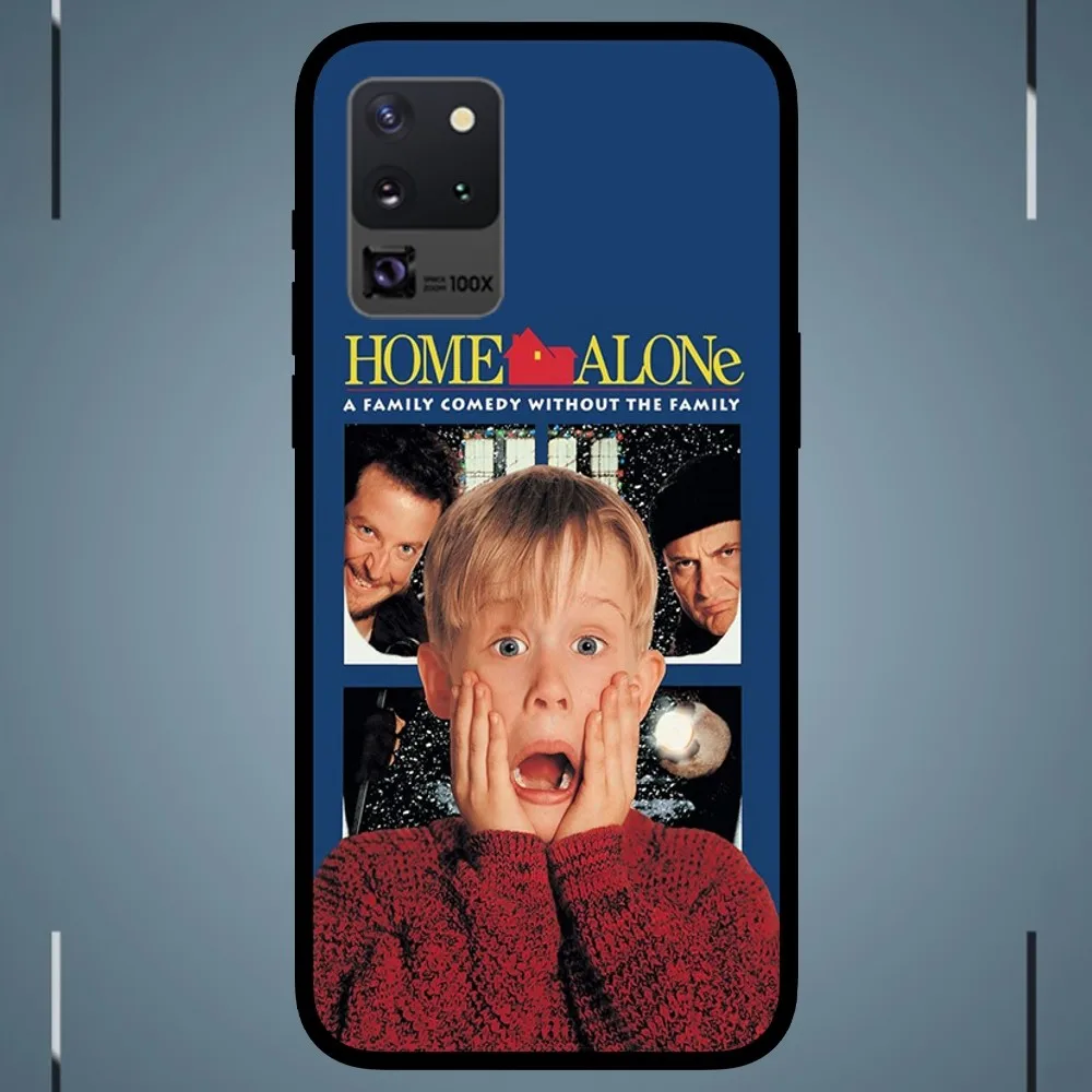 The Movie Home Alone Phone Case For Samsung Galaxy S24 S23 S22 S21 S20 FE Note 20 Ultra 5G Black Phone Case