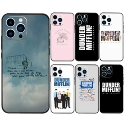 Dunder Mifflin The Office Case For iPhone 16 15 14 11 12 13 Pro Max Mini X XR XS Max 7 8 16 15 Plus Cover Funda