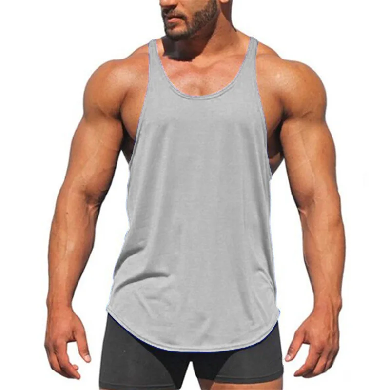Camiseta de algodón 100% para hombre, chaleco sin mangas para entrenamiento de culturismo, gimnasio, Fitness