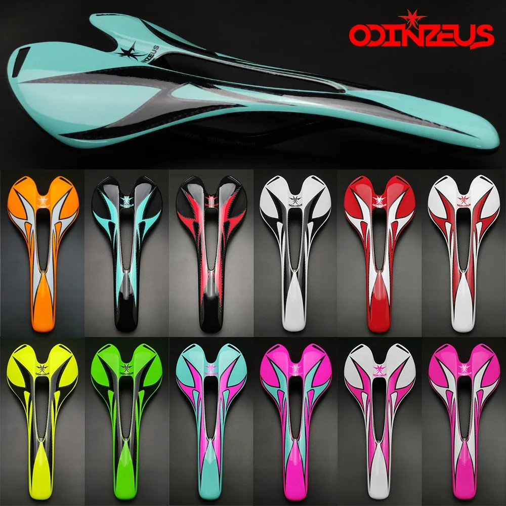 Odinzeus Bike Carbon Seat Saddle 3K Full Carbon Saddle Gloss or Matte for Road/Mtb Bicycle Cushion Customized