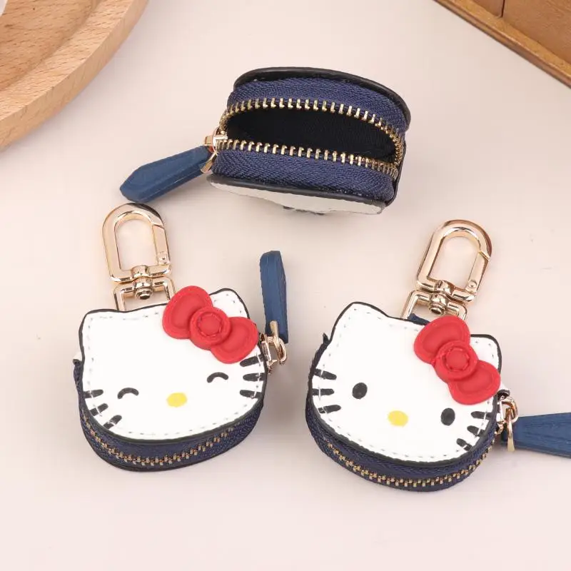 

Japanese Leather Bow Hello Kitty Keychain Cute Kawaii Charm Hello Kitty Bag Pendant Accessories Birthday Gift