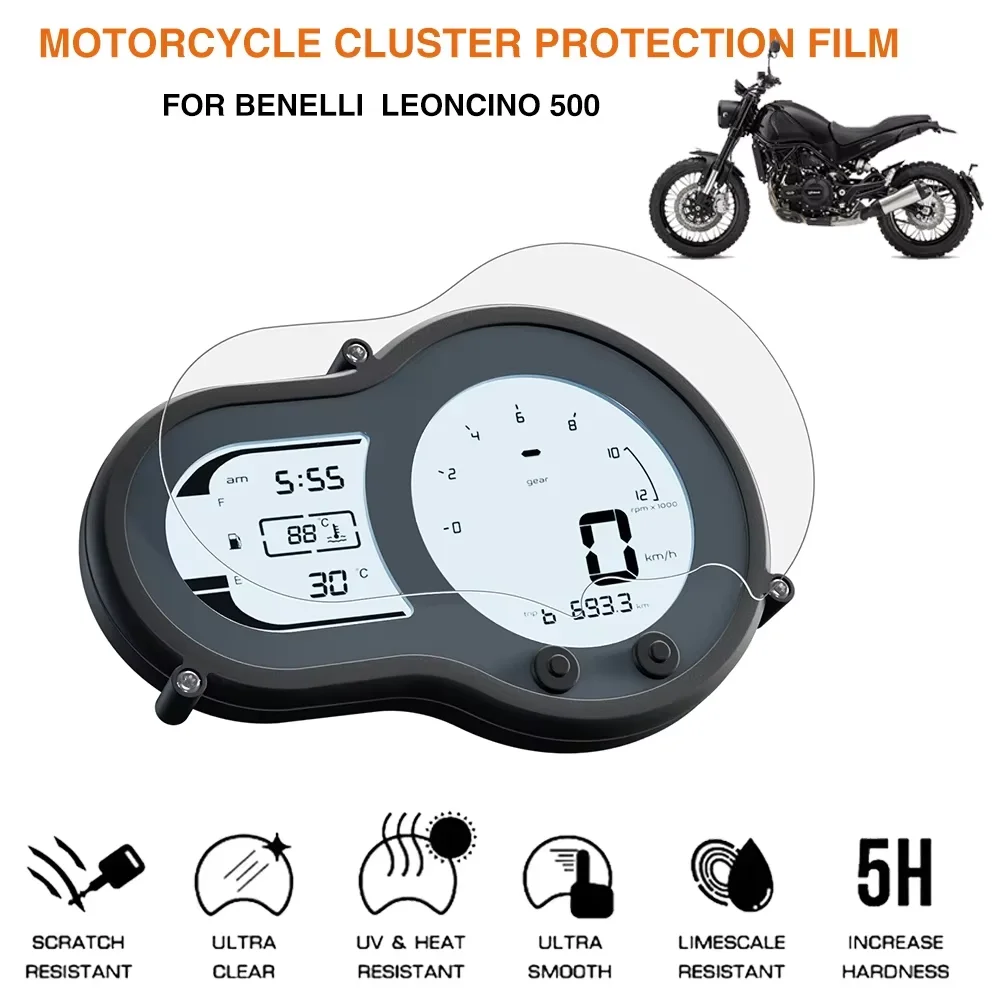 Motorcycle Cluster Scratch Protection Film Dashboard Instrument Speedometer Screen Protector Sticker For Benelli TRK 502 502x