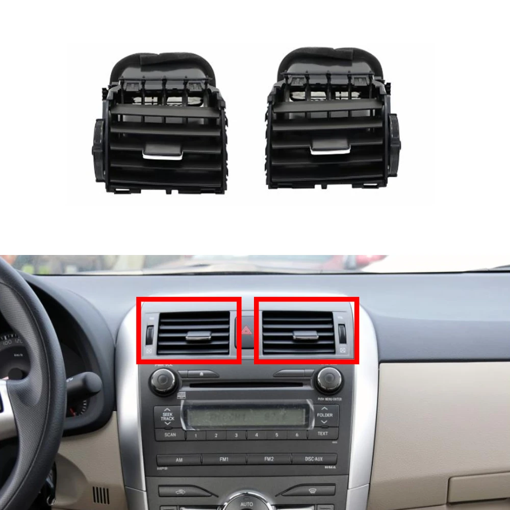 1 Pcs LHD Center Dash Air Condition Vent Outlet for Toyota Corolla 2007‑2013 Instrument Air Outlet Shell