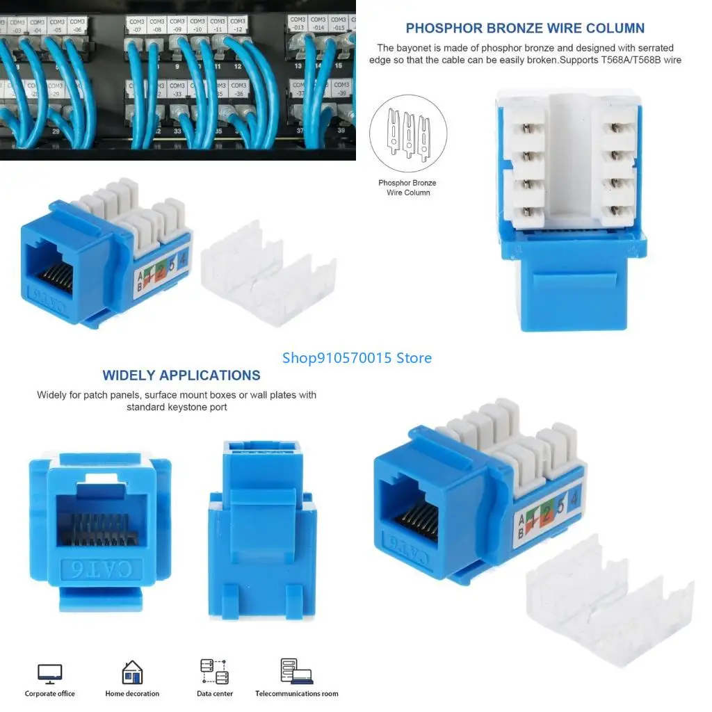 B95C Tall Execution Cat6 RJ45 Pairing Component Ensures Consistent Net Connection Warm Upgraded Plan For Office Use