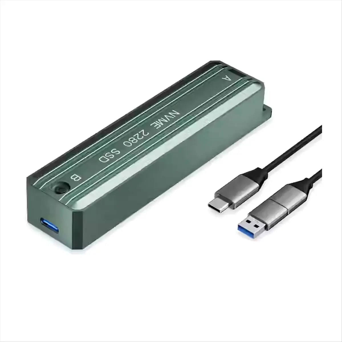 ^&*Summer sale- M.2 NVME SSD Case External Enclosure USB3.1 10Gbps NVME Hard Drive Case Adapter Box Supports 2280
