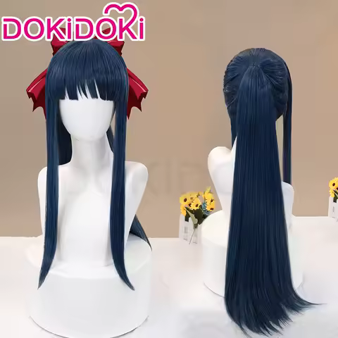 Shinguji Sakura Wig Anime Sakura Taisen Cosplay Wig DokiDoki Women 90cm Long Hair Shinguji Sakura Cosplay Sakura Wars Free Cap