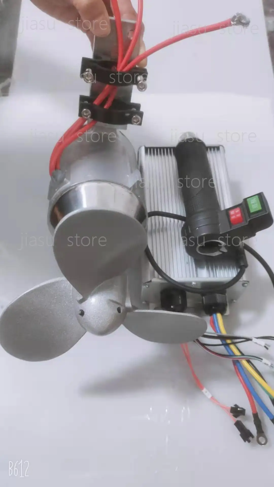 Brushless electric motor, silent and energy-saving propeller, fishing boat trawl, fishing and aquaculture propeller