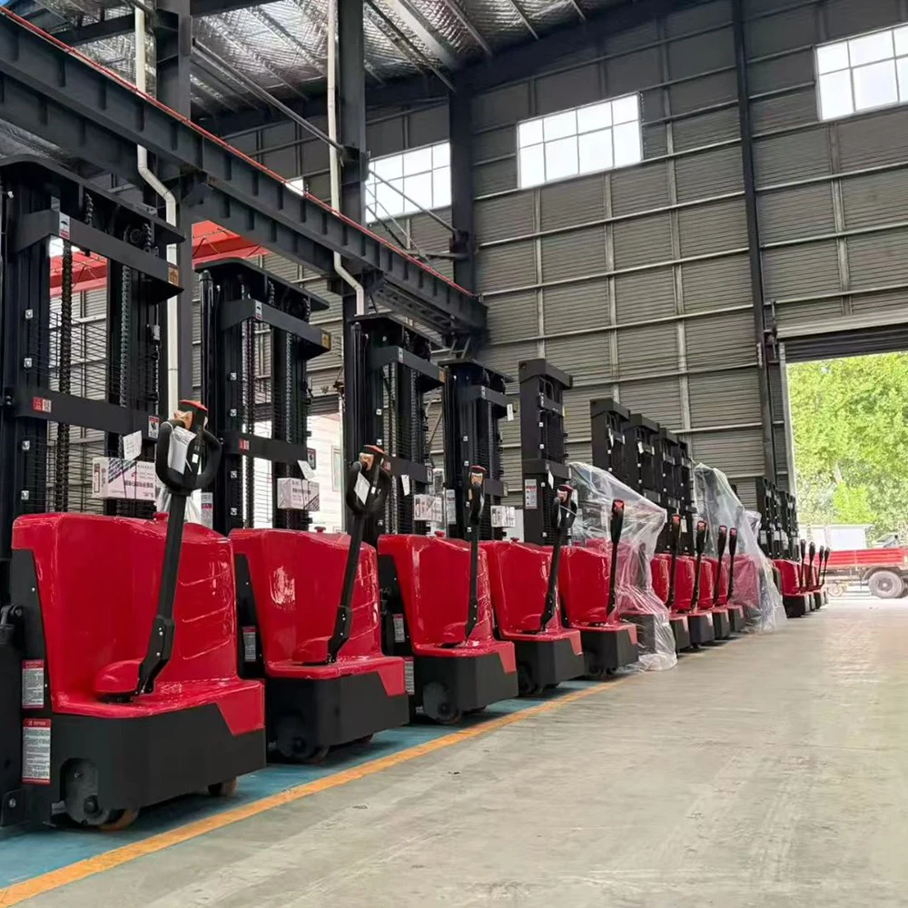 1.5ton 2Ton 2m 3m 4m مكدس كهربائي كامل رافعة شوكية كهربائية اسلكية شبه الكهربائية البليت مكدس