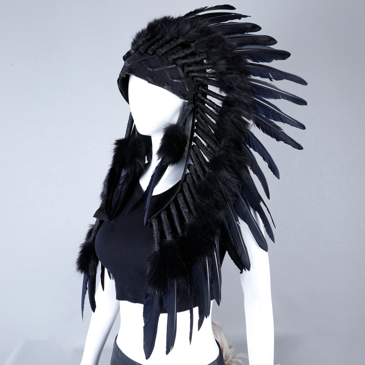 Bohemian Festival Feather Headdress Headband For Women's Costume Parties Performances-Customizable Color Size Comfortable