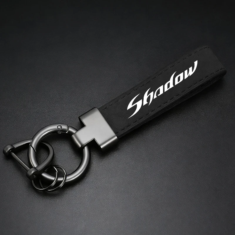 Logo Alloy Keyring car Suede Leather Keychain For Honda Shadow VT600 VT750 VT1100 VT400 VT125 VT 125 600 750 1100 400 view 6