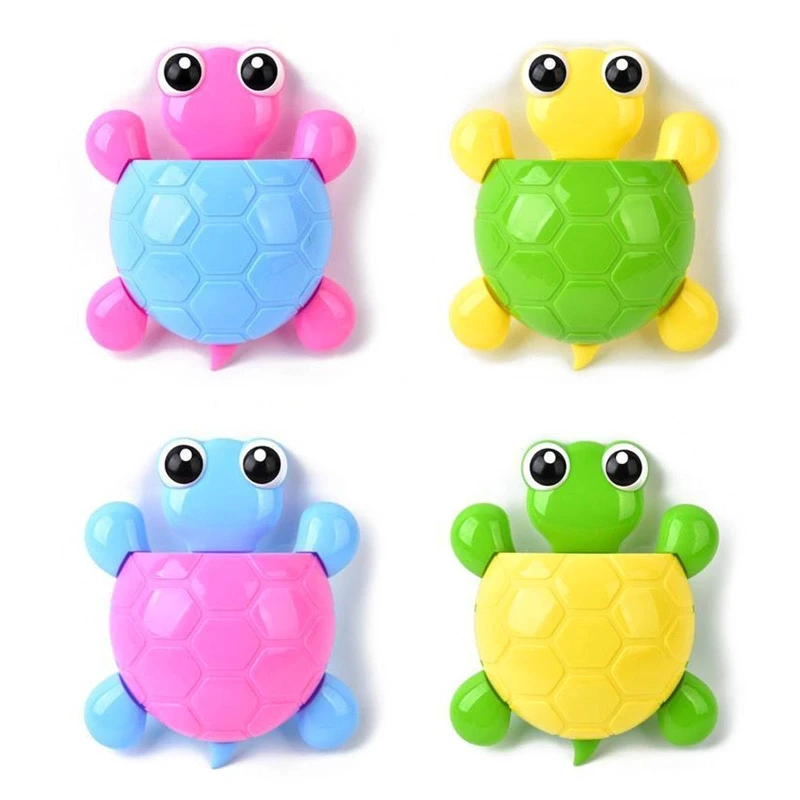 Cute Cartoon for Turtle Toothbrush Holder Suction Cup Wall Mount Toothpaste Pencil Pen Container Travel Storage Drop Shipping