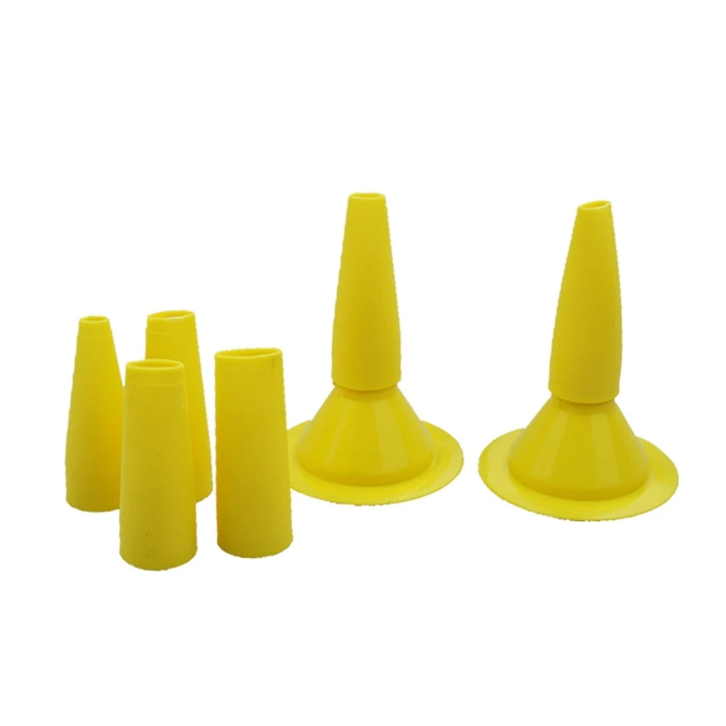 8 pieces/set Sausage Caulking Tips 4-10mm Cone Trowel Nozzles Caulk Nozzle for Sausage and Bulk Caulk Guns Sausage