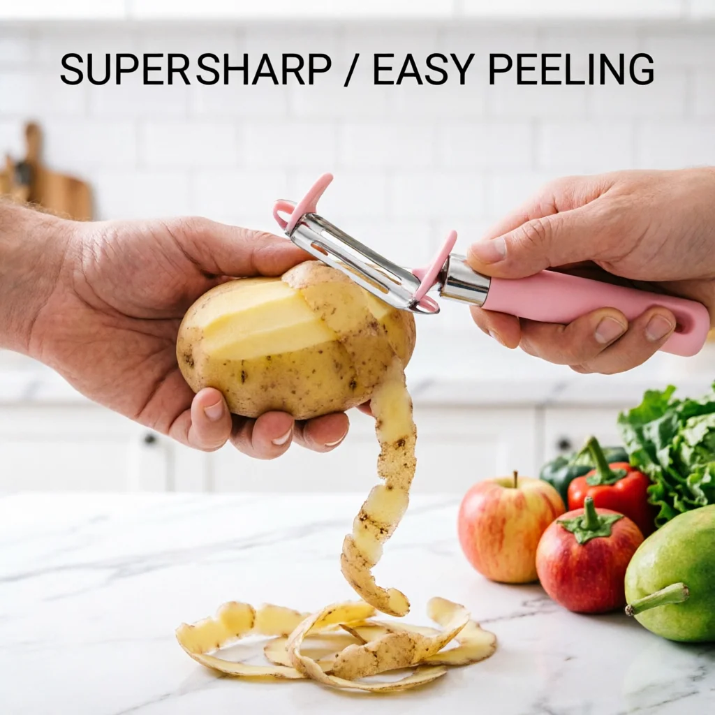 

Stainless Steel Vegetable Peeler Multifunction Fruit Potato Peeling Knife Kitchen Carrot Cucumber Slicer Tool