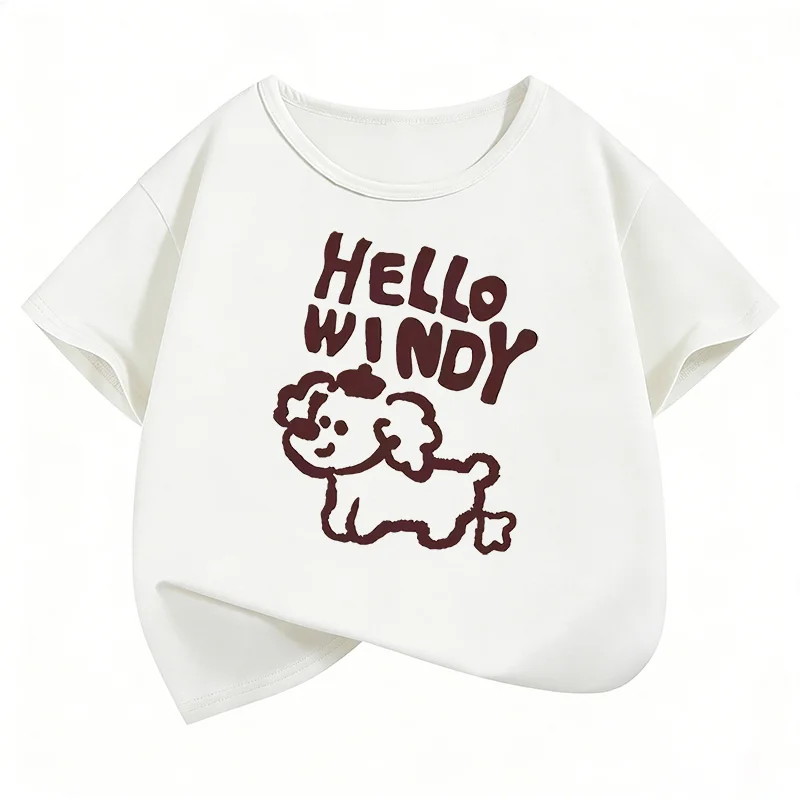 Grafische Kinder-T-Shirts Sommer Kurzarm-Shirts Cartoon-Tier Jungen Mädchen Kleidung Kawaii Tops Y2K Kinder-T-Shirt