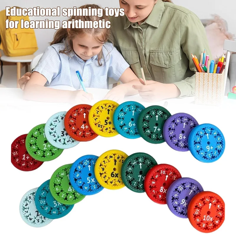 Creatieve Wiskunde Stress Verlichting Fidget Gyroscoop 9-delige Set Kinderen Verlichting Educatief Speelgoed Kinderen Kerstcadeau