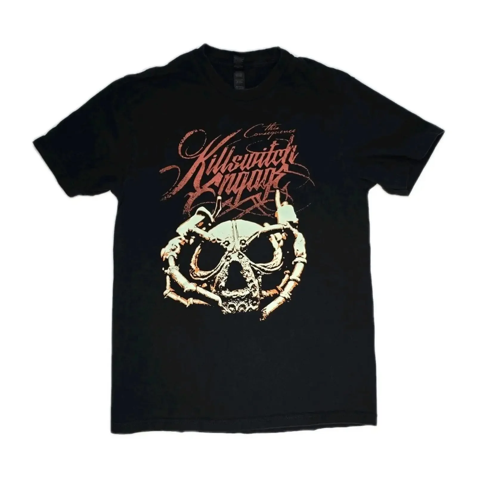 Killswitch Engage 2025 Tour T Shirt Black This Consequence Skull M vintage Washed graphic Casual Soft homme Breathable