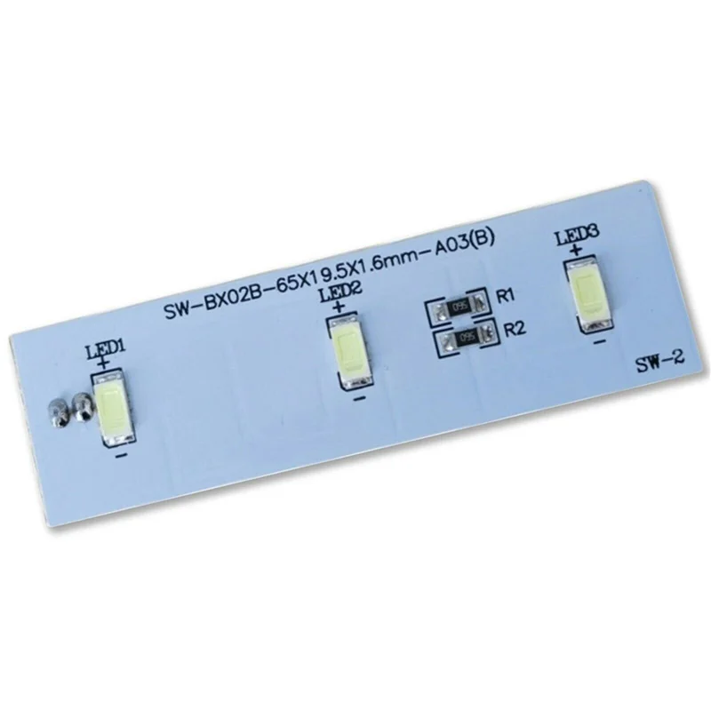 ABMI-2Pcs الثلاجة مصباح ليد لأجزاء الفريزر الكترولوكس ZBE2350HCA ضوء بار SW-BX02B استبدال شريط LED ،