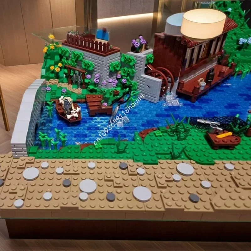 ตัวต่อ MOC โฮบิทัน ชุดที่ 4 จำนวน 4929 ชิ้น แบบจำลองสถาปัตยกรรม ของเล่น DIY ของขวัญคริสต์มาส ไอเดียสร้างสรรค์ ของเล่นตัวต่อ ของขวัญวันเกิดสำหรับเด็ก