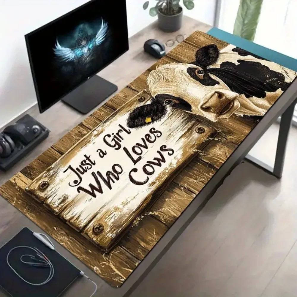 

The durable rubber mouse pad, designed by Niu and "Just a Girl Who Loves Cows", is suitable for both families and professionals