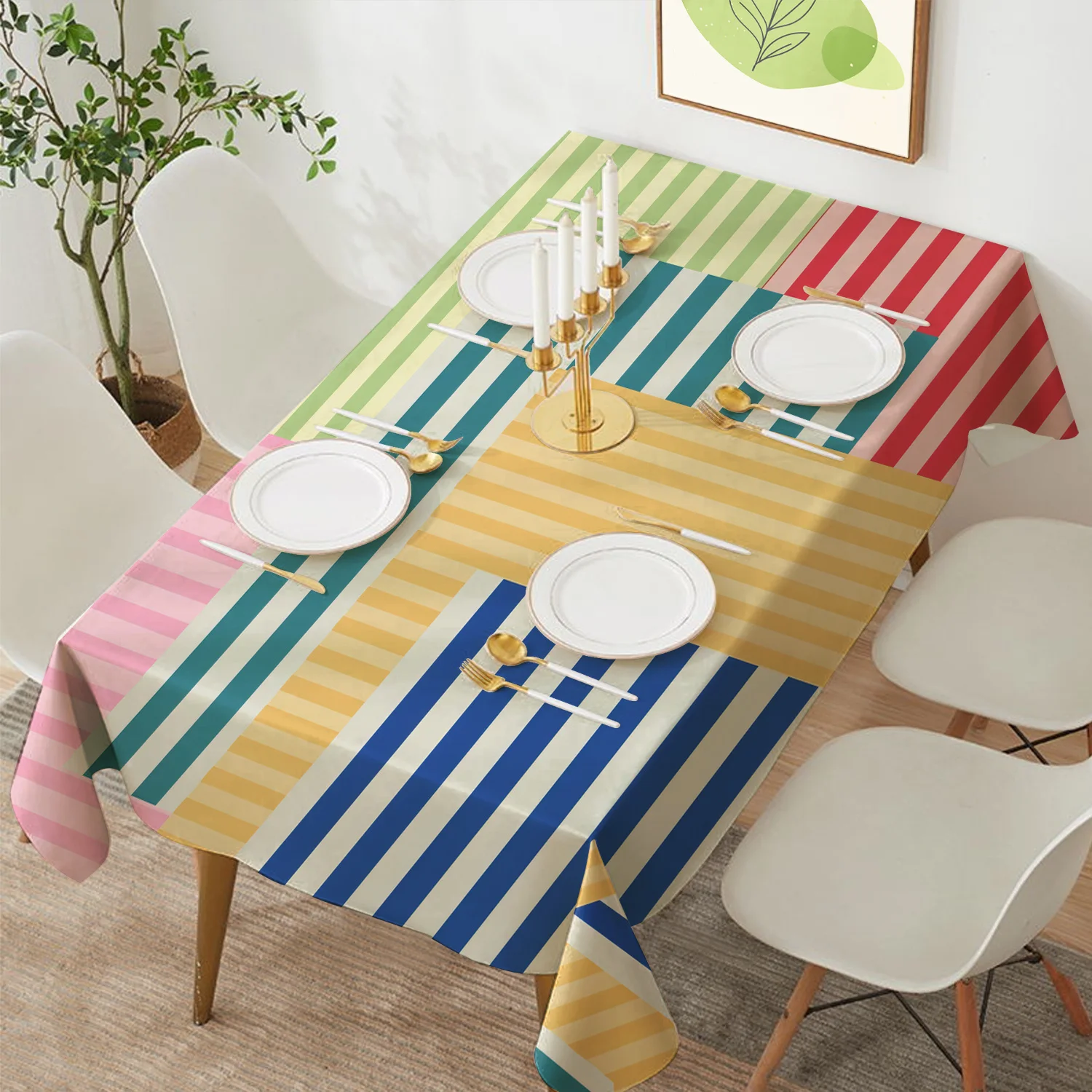 Veelkleurig gestreept rechthoe - Outdoor Furniture Green recensie en prijs