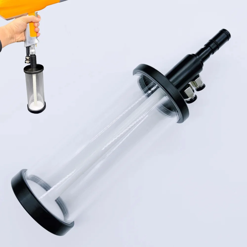 Big Size Testing Cup Unit Powder Barrel Hopper Fit for Powder Coating Spray Gun