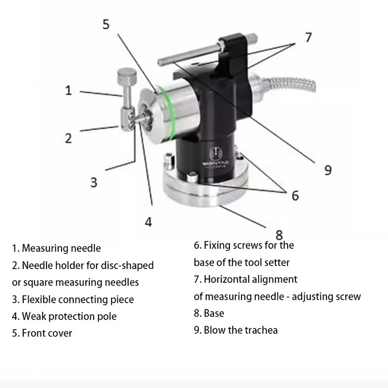 WENTTAO T12.7 5-direction automatic tool setting instrument for CNC machine tool tool measurement replaces Renishaw TS27R