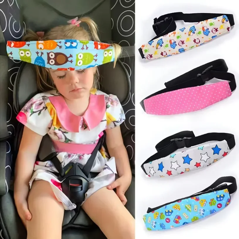 Image of Baby-Autositz Kopfstütze Auto-Schlafkopfstütze Kinder-Sicherheitsgurt Verstellbarer Schlafpositionierer Baby-Sicherheitszubehör
