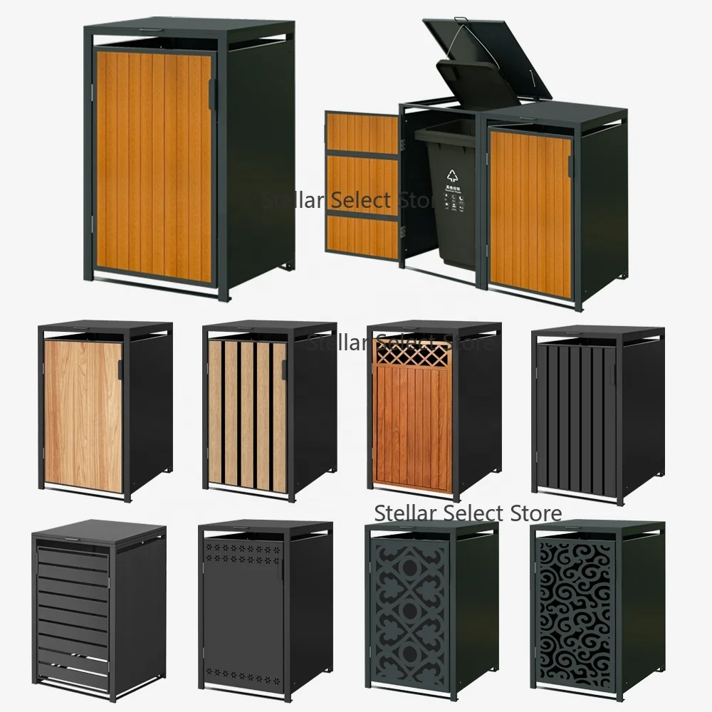 Trash Bin Enclosure Wheelie Bin Storage Garbage Bin Box Outdoor