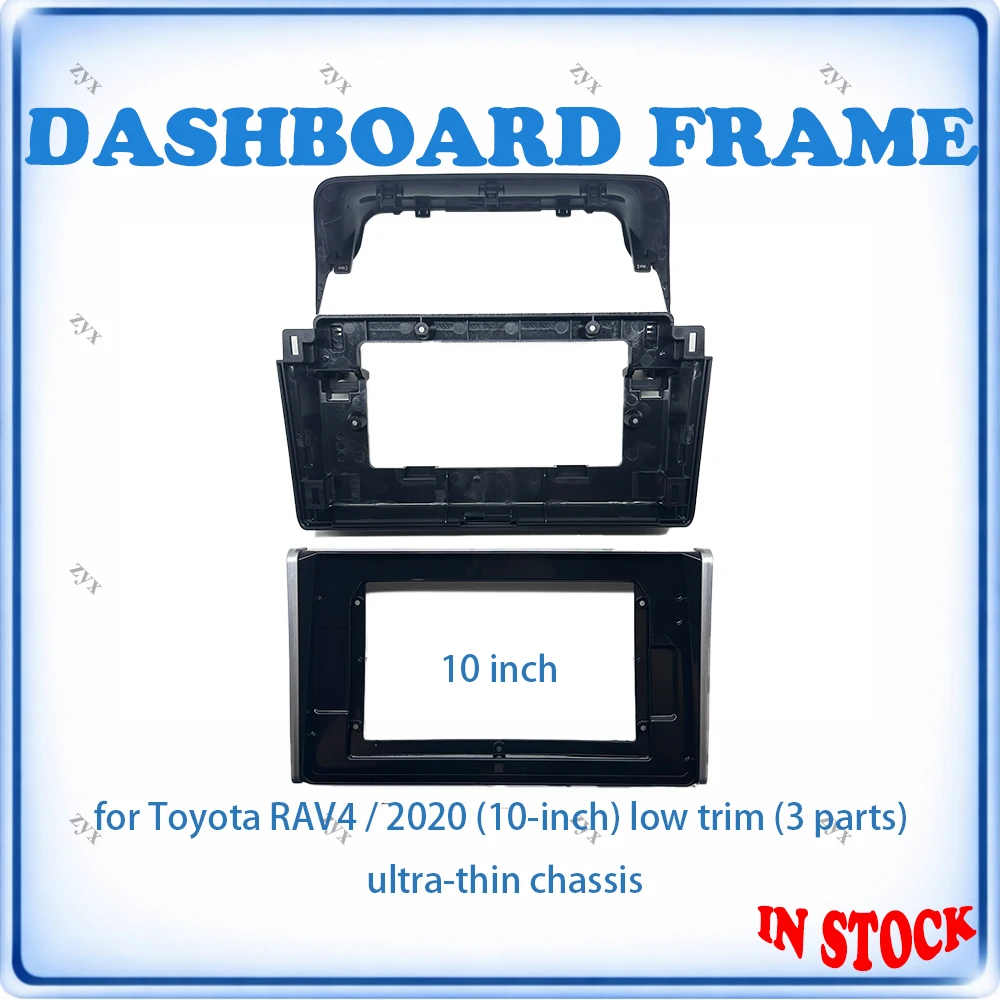 

Car Radio Fascia Frame 3 pcs For Toyota RAV4 2020 10 inch Low Trim Slim Chassis Wiring Harness Power Cable