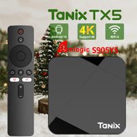 Tanix TX5 Android14 TV Box Amlogic S905Y5 Quad Core 16/32/64GB AV1 BT5 2.4G&5G Wifi 4K HDR Set Top Box Home Media Player