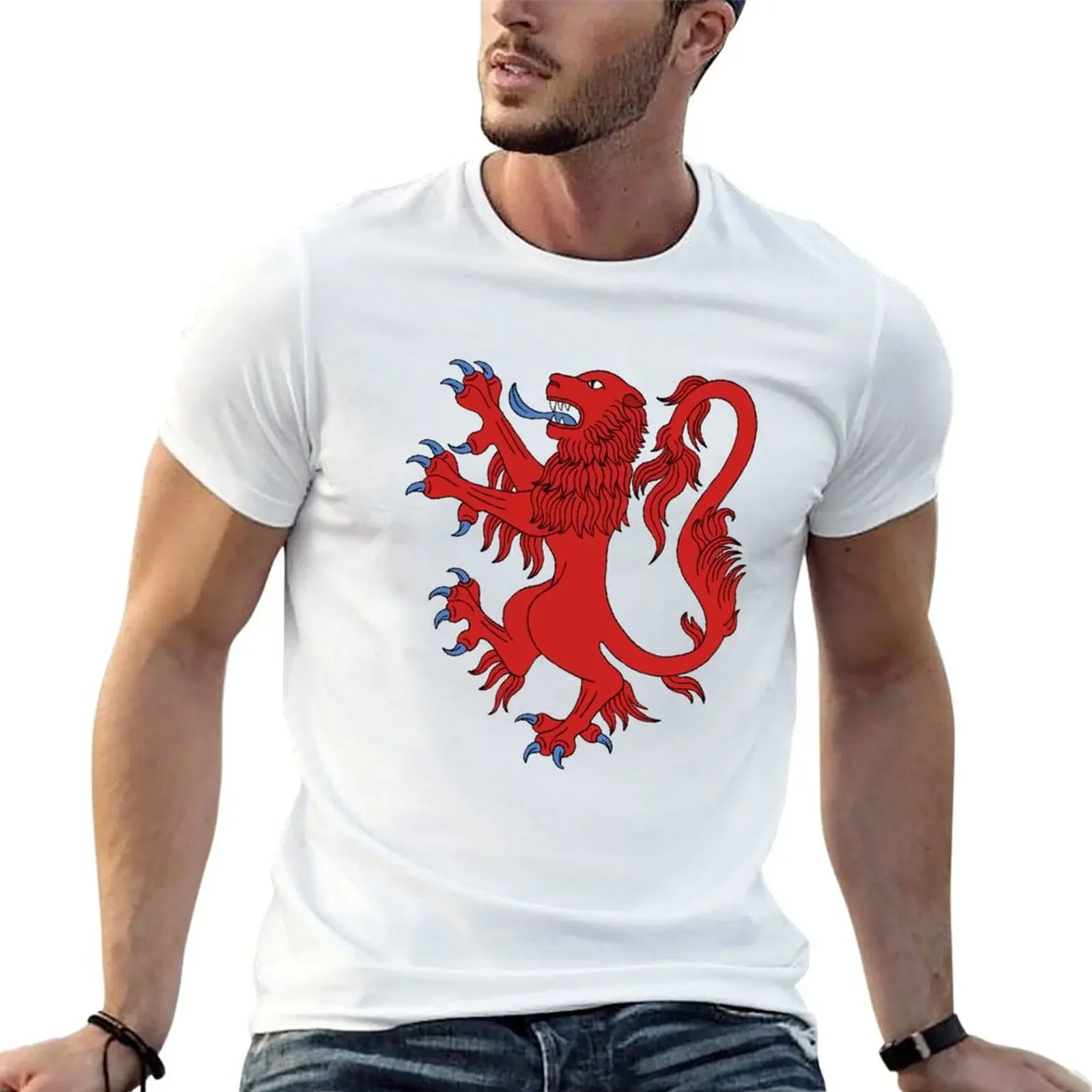 Lion Rampant Gules T-Shirt shirts graphic shirts graphic tee quick drying mens vintage t shirts