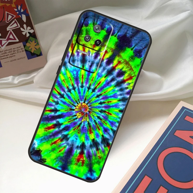 Trippy Tie Dye Hippie Art Case For POCO X6 Pro X3 X5 F3 F5 M5s M6 Pro Xiaomi 14 Ultra 11T 12T 13T Pro 12 13 Lite Cover