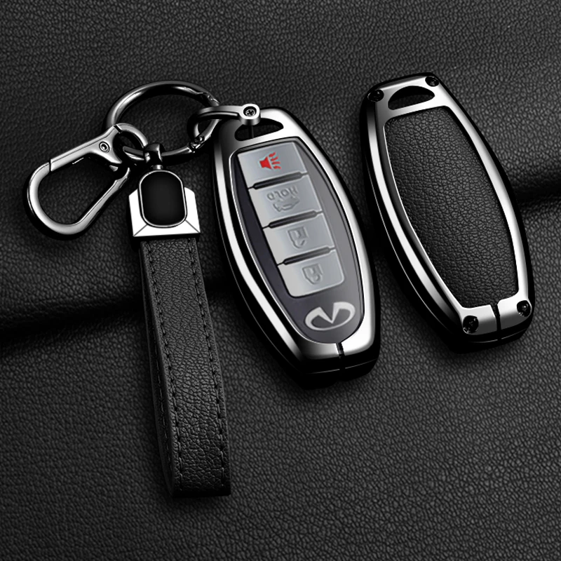 Car Key Fob Case Cover For Infiniti G25 G35 G37 Q40 Q50 Q60 Q70 Q80 QX50 QX56 QX60 QX70 QX80 EX35 FX35 FX45 M35 M37 M45 M56 JX35 view 5
