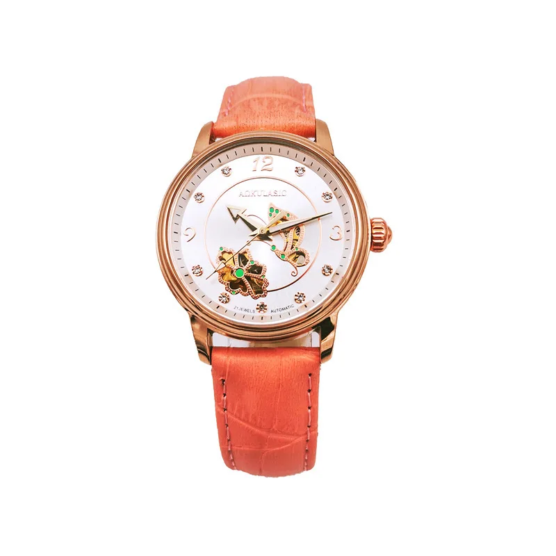 Reloj mecánico automático para mujer, accesorio de moda ahuecado, resistente al agua, luminoso, ideal para estudiantes, Envío Gratis