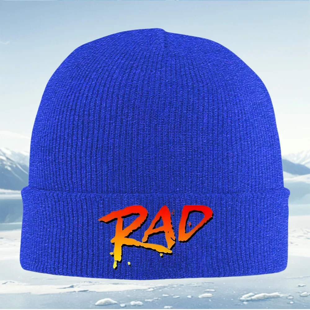 2026 Rad Orange Red Gradient Typography Men Women Unisex Knitted Hat Beanie Pullover Cap Winter Thermal Warm Christmas Outdoor C view 6