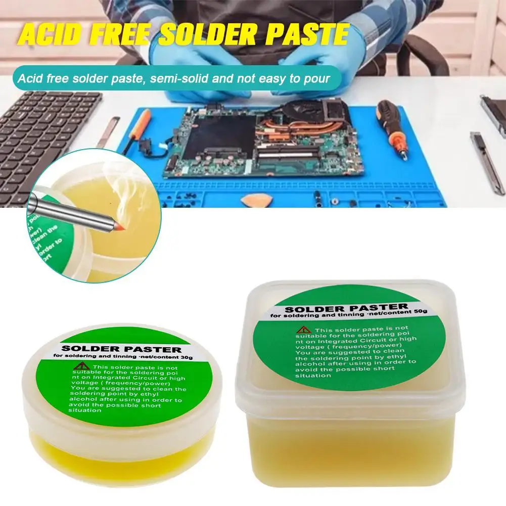 

30g/50g Lead-free Rosin Solder Paste Professional Welding Flux Welding Solder Paste For Chip PCB Motherboard Soldering