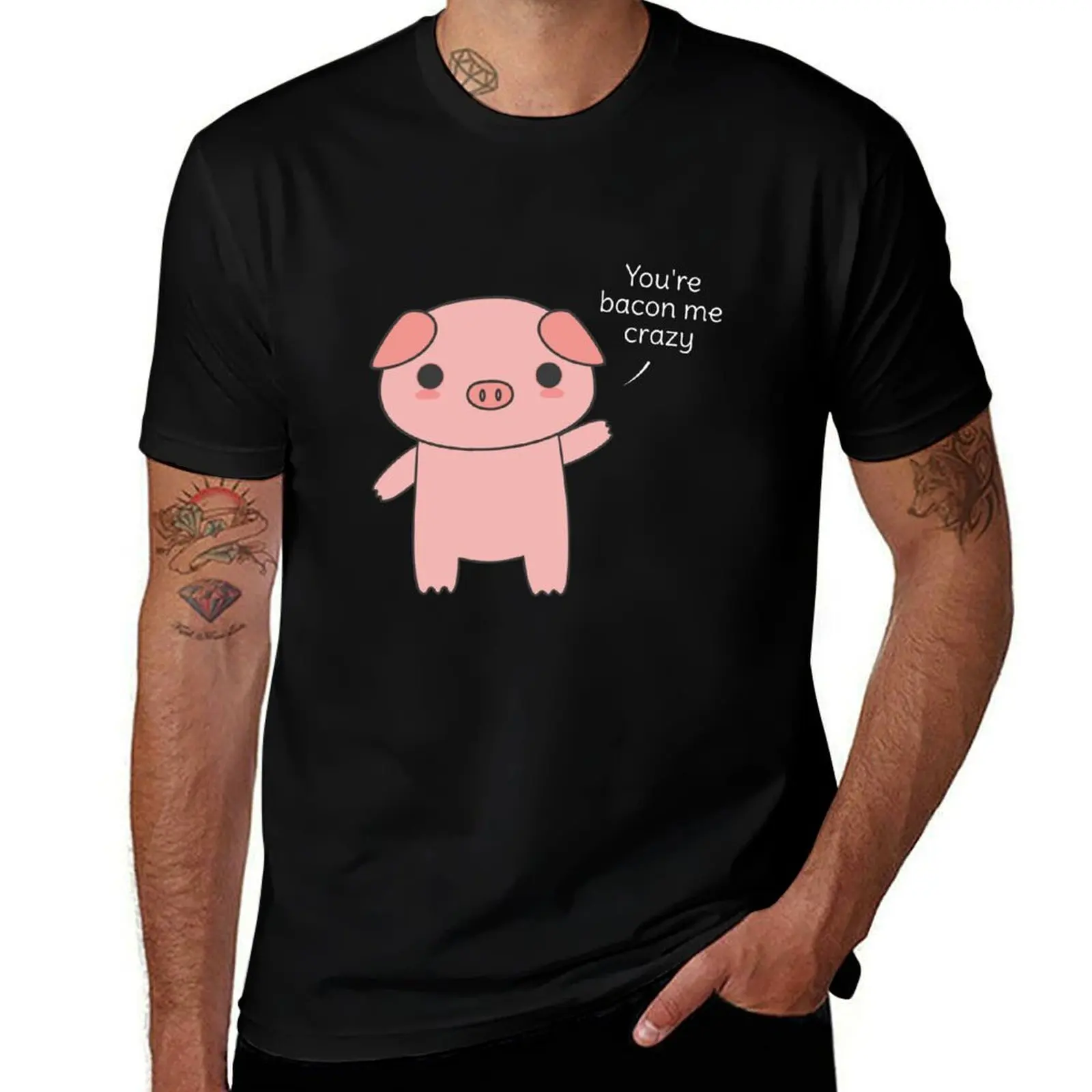 

t graphic man shirt quality brand bacon luxury T-Shirt luxury t t man man high Cute shirts pun and kawaii shirts