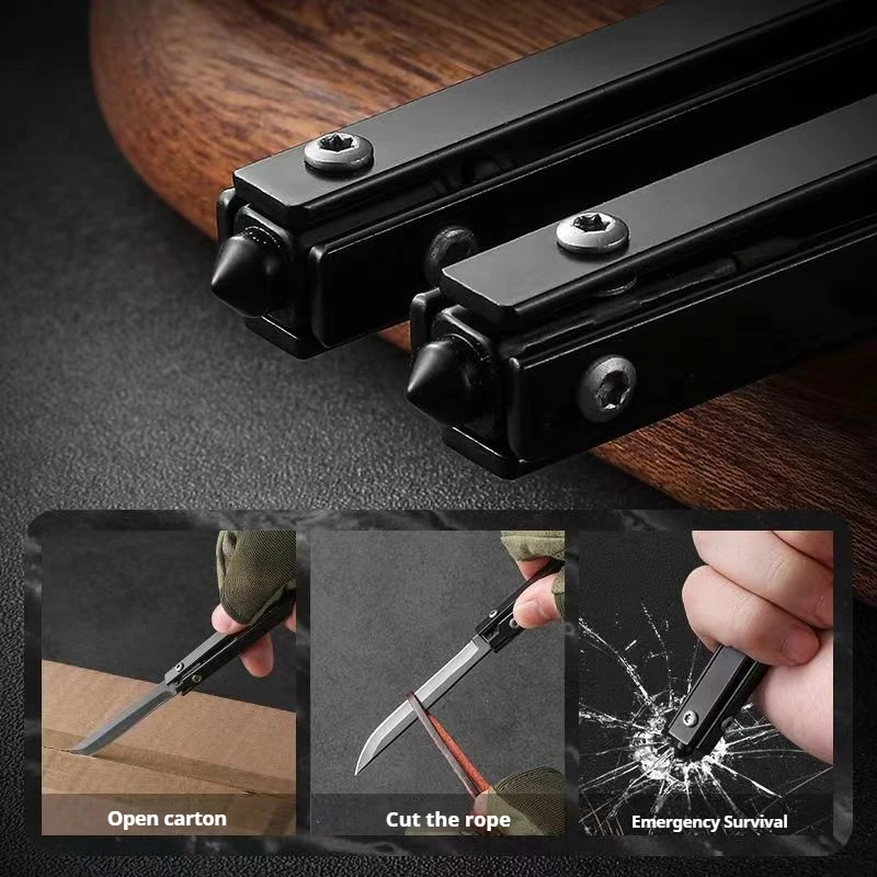 utdoor folding knife portable EDC camping pocket knife, high hardness cutting knife and hiking knife, BBQ knife, survival knife image 5
