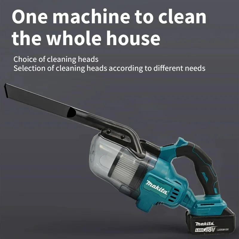 Makita 18V LXT Cordless Handheld Vacuum Cleaner With Washable Filter For Workshop Debris Car Interior And Home Dust Clearing