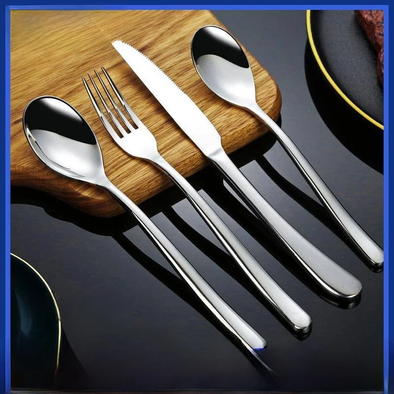 

Вилка из нержавеющей стали с длинной ручкой для дома: для десертов, фруктов, стейков, фруктовых салатов, лапши. Столовые приборы.