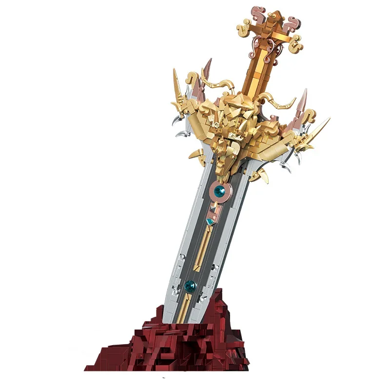 Ancient Warrior Creative Odin's Axe Building Block Toys, City King's Sword  Adult High Difficulty Assembly Model Brick Gifts