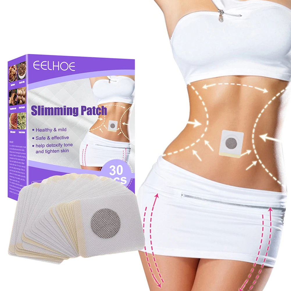 30pcs Muscle Tightens Patch Ingredient Safety Slimming Body Patch Helping Digestion Enhance Body Portable for Skin Absorption