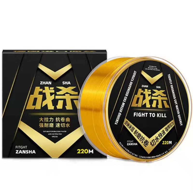 

220m 0.4#-10.0# Nylon Line Fluorocarbon Competion Fishing Line Super Strong Pull Sinking Sea Angeln Line Pesca Accesorios Mar