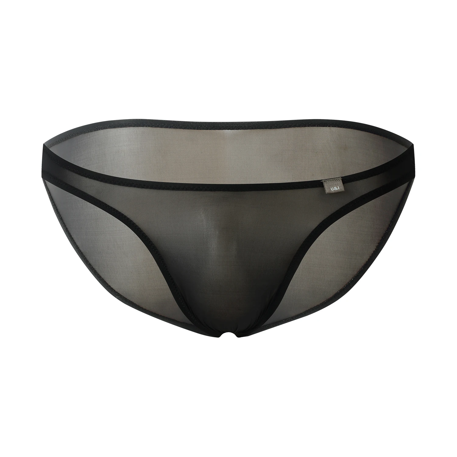 

U＆I sexy briefs men's trendy personality ultra-thin transparent high-elastic nylon youth low waist U convex