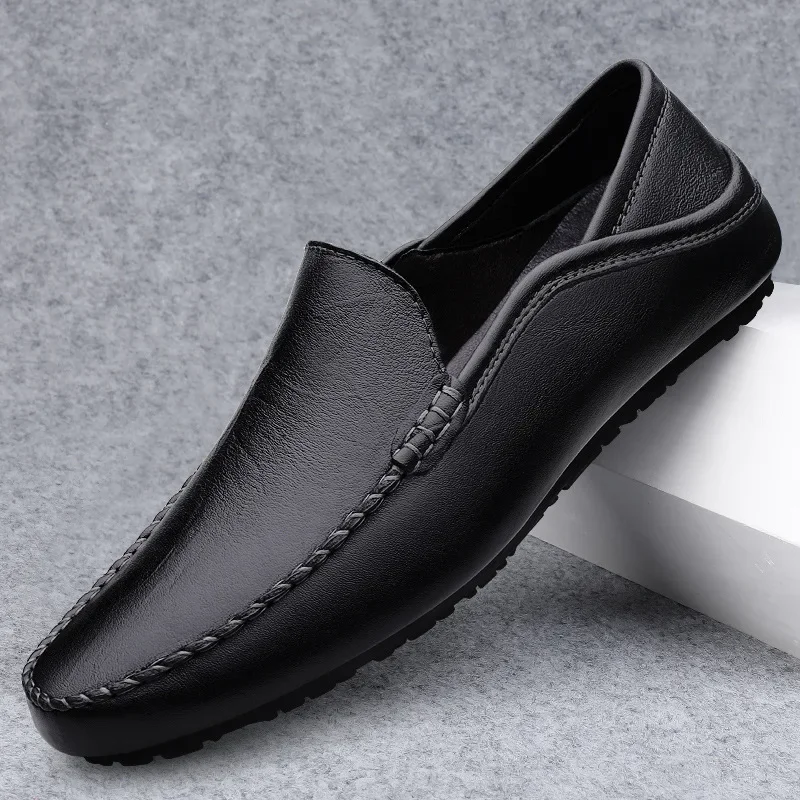 

Moccasins plus Size 45 46 Loafers Men's Genuine Leather Business Leather Shoes Men's Casual