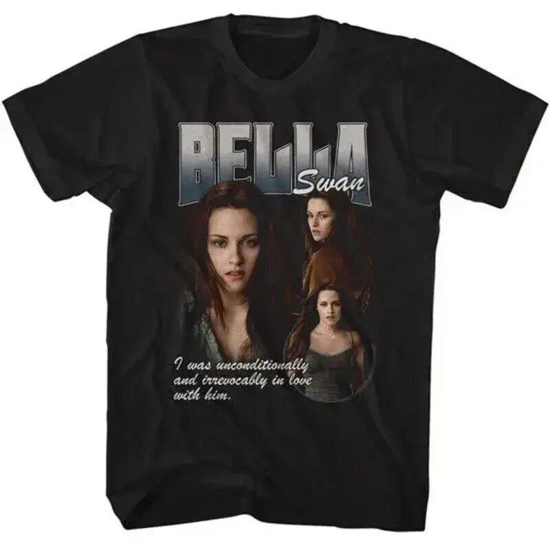 Twilight Movie Saga T- Shirt Bella's In Love Adult New Licensed Black Cotton