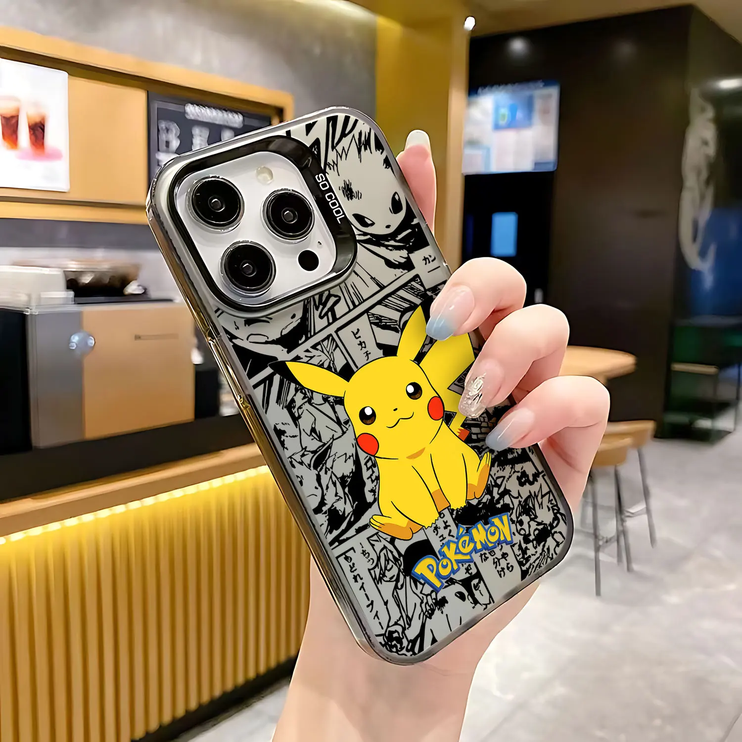 Funda de teléfono de Anime a prueba de golpes para iPhone, carcasa trasera mate de caramelo para iPhone 15, 14, 13, 12, 11 Pro Max, X, XR, XSMAX, 8,